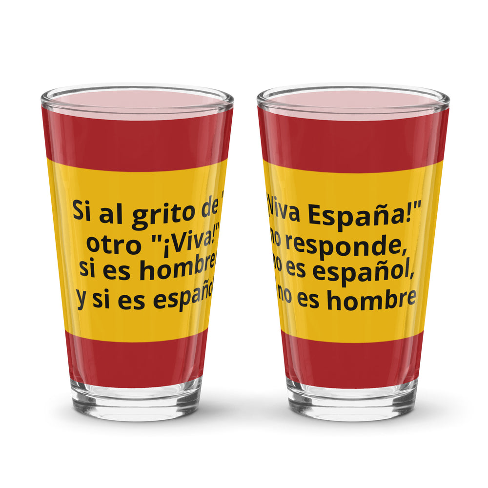 Vaso Viva España — vista frontal