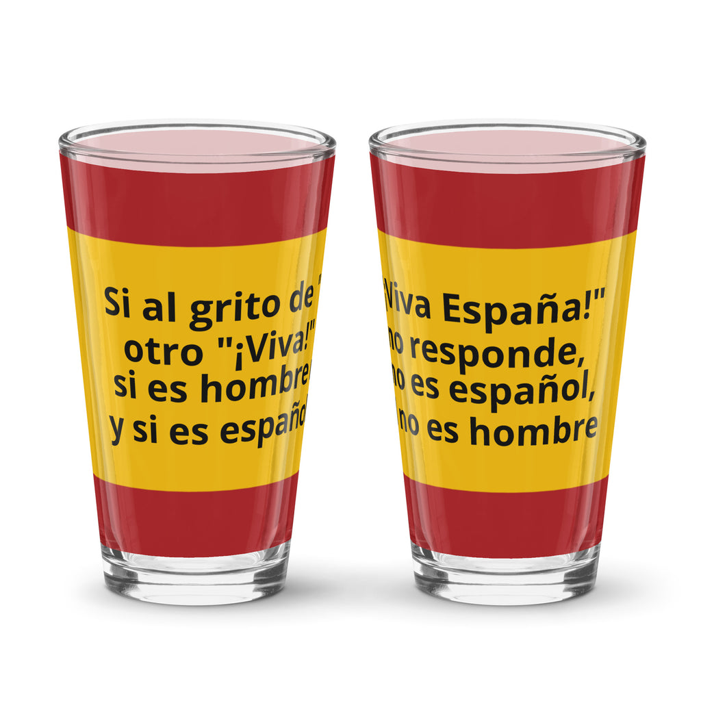 Vaso Viva España — vista frontal
