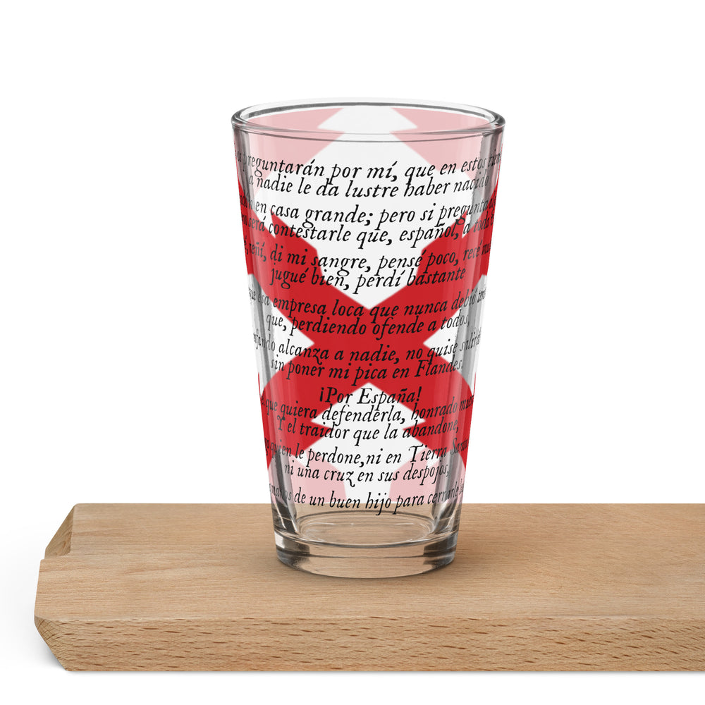 Vaso Brindis de los Tercios — vista frontal