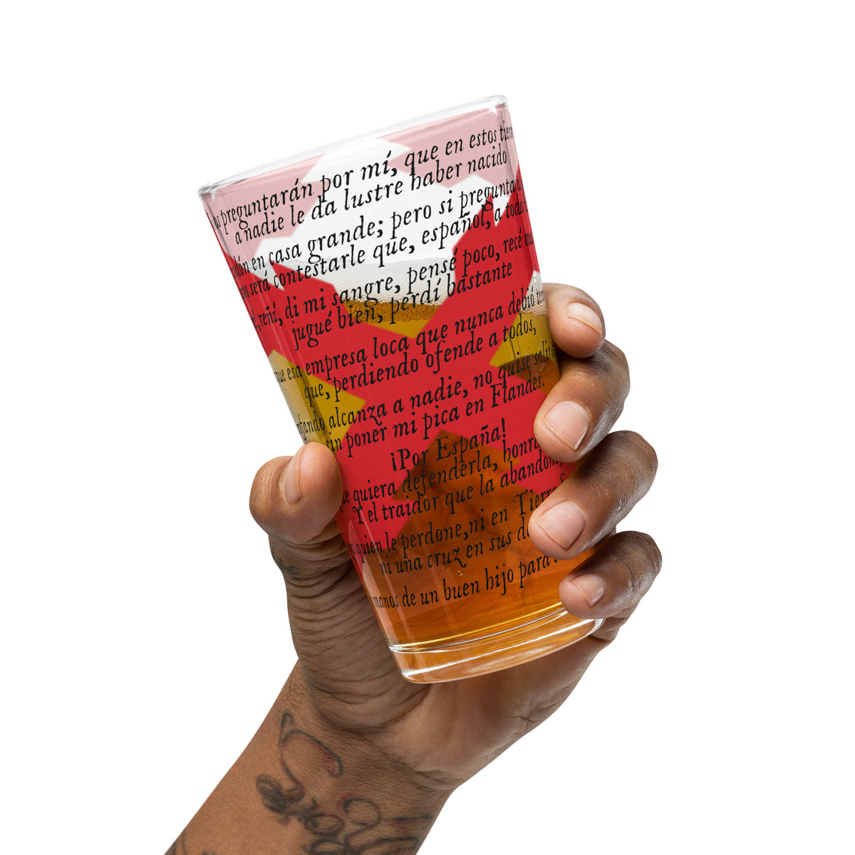 Vaso Brindis de los Tercios — vista frontal