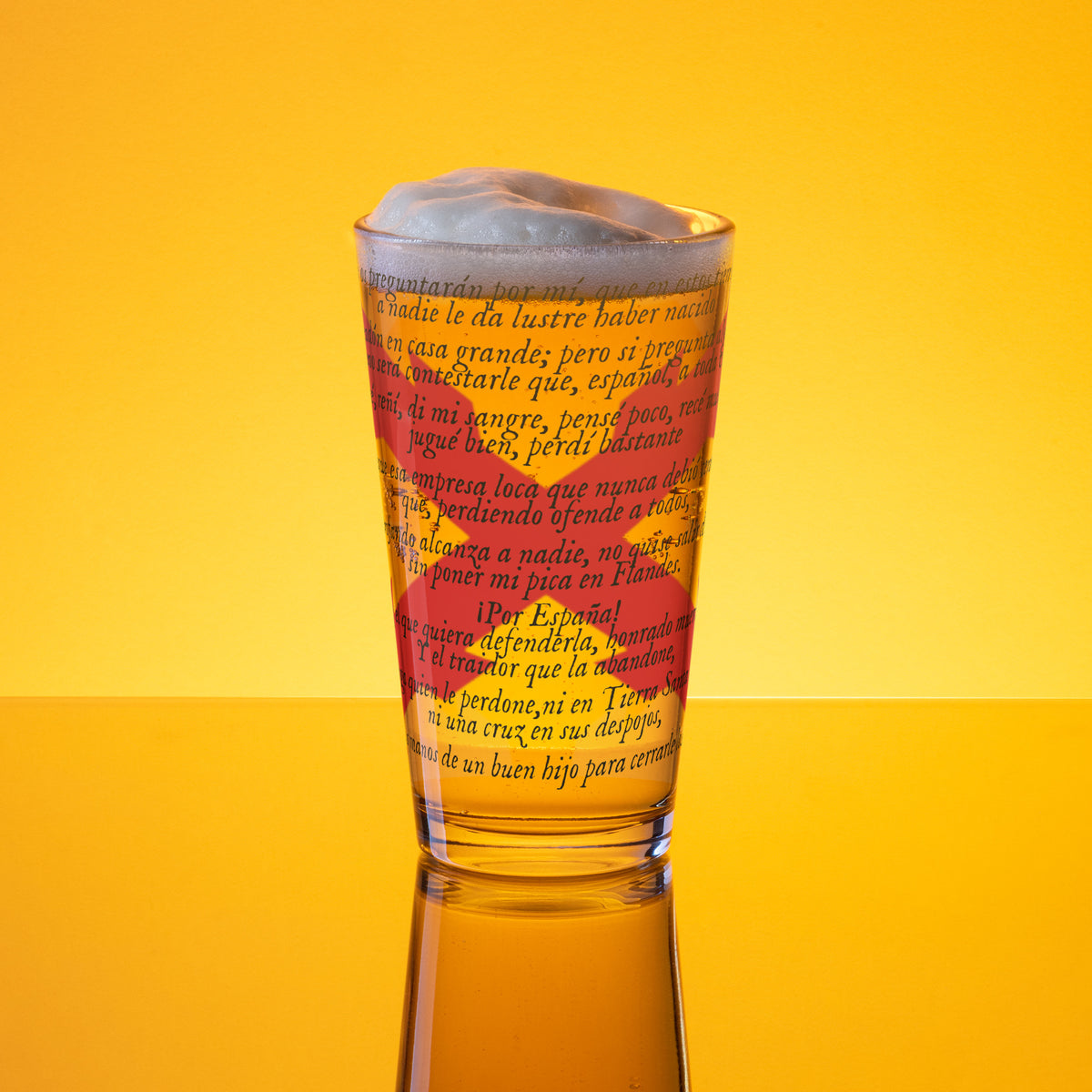 Vaso Brindis de los Tercios — vista frontal