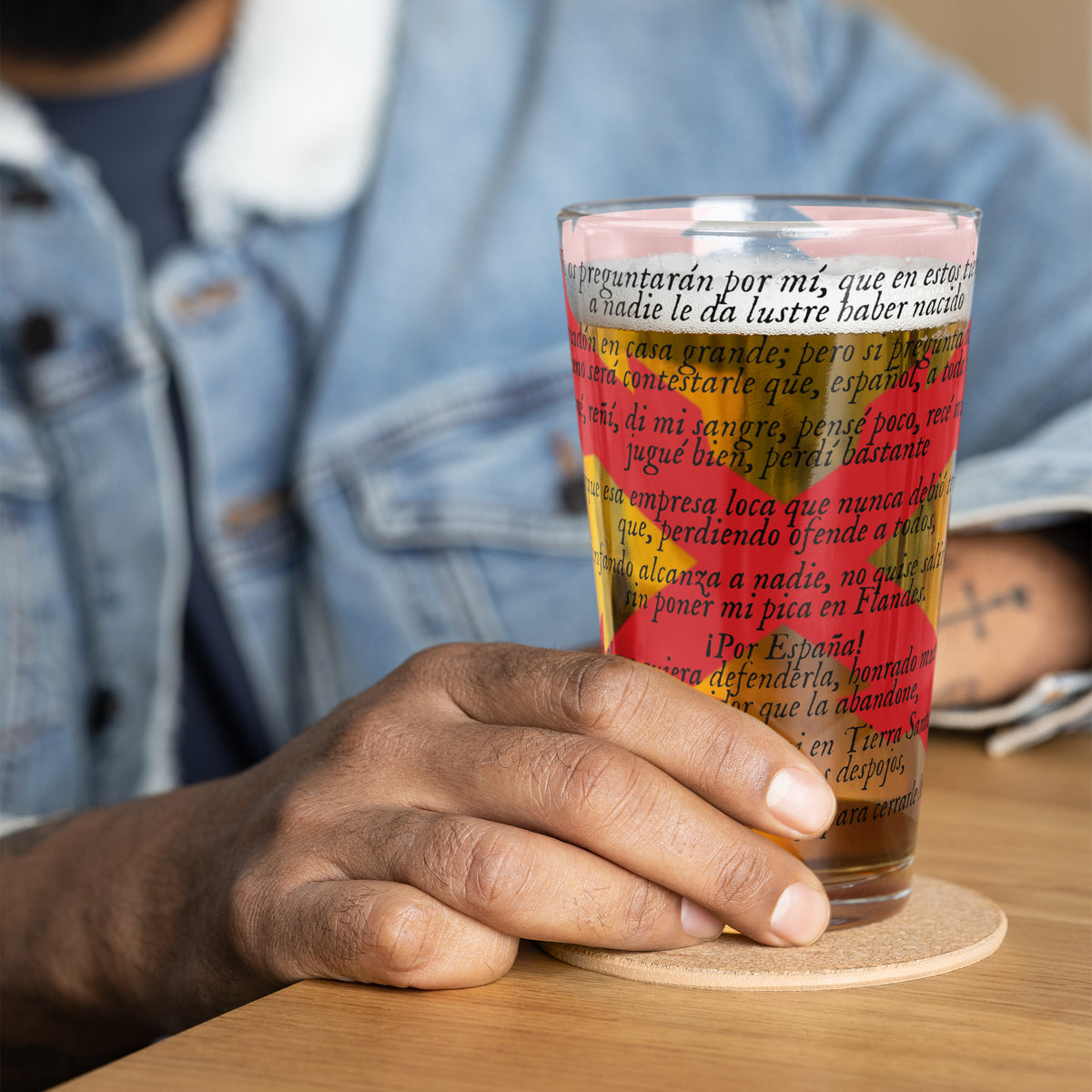 Vaso Brindis de los Tercios — vista frontal