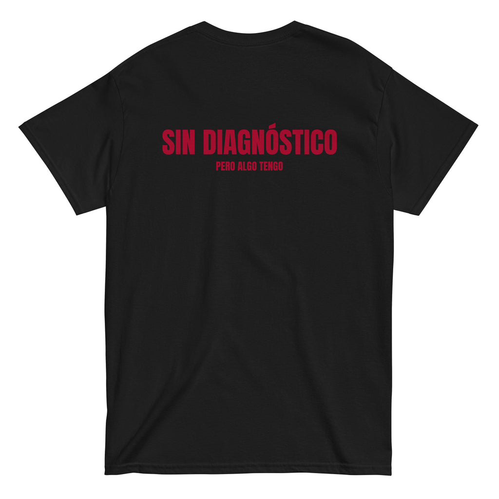 Camiseta Sin Diagnóstico — negro — vista trasera