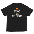 Camiseta Uno de Millones — negro — vista trasera