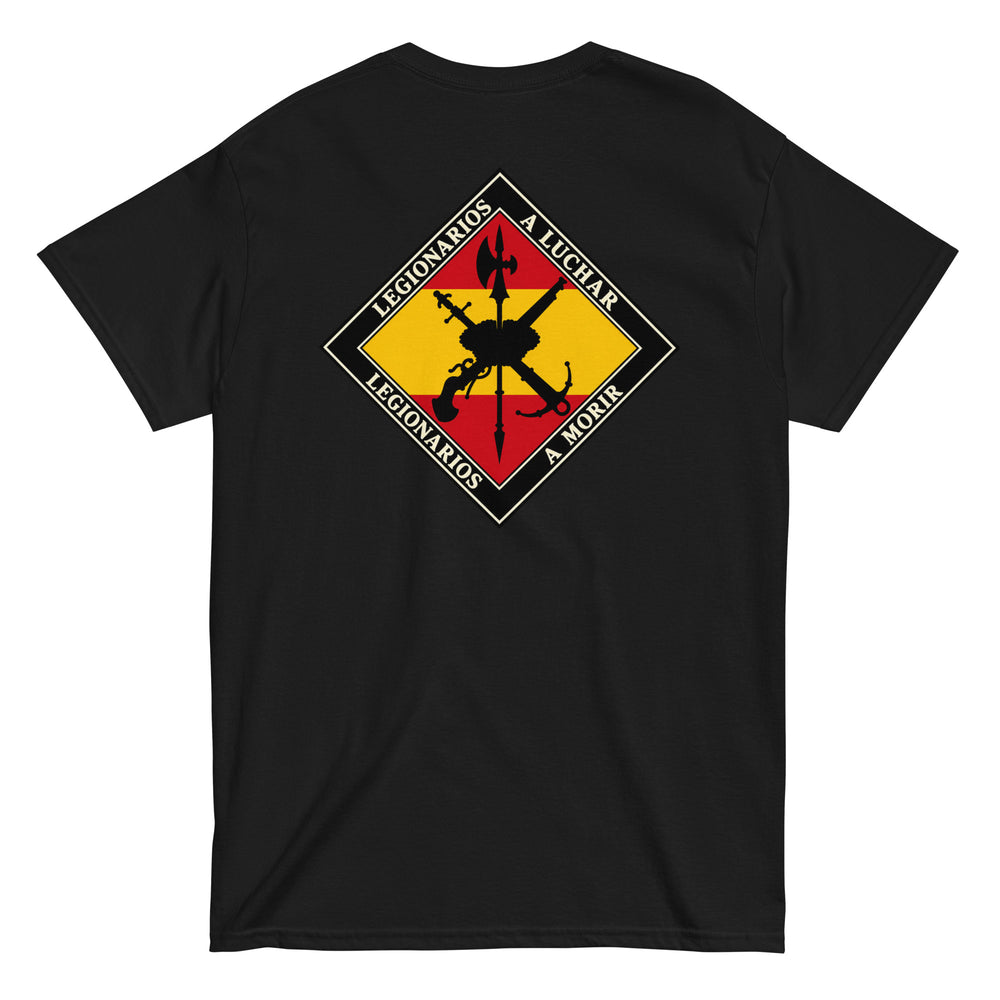 Camiseta Legionarios — negro — vista trasera
