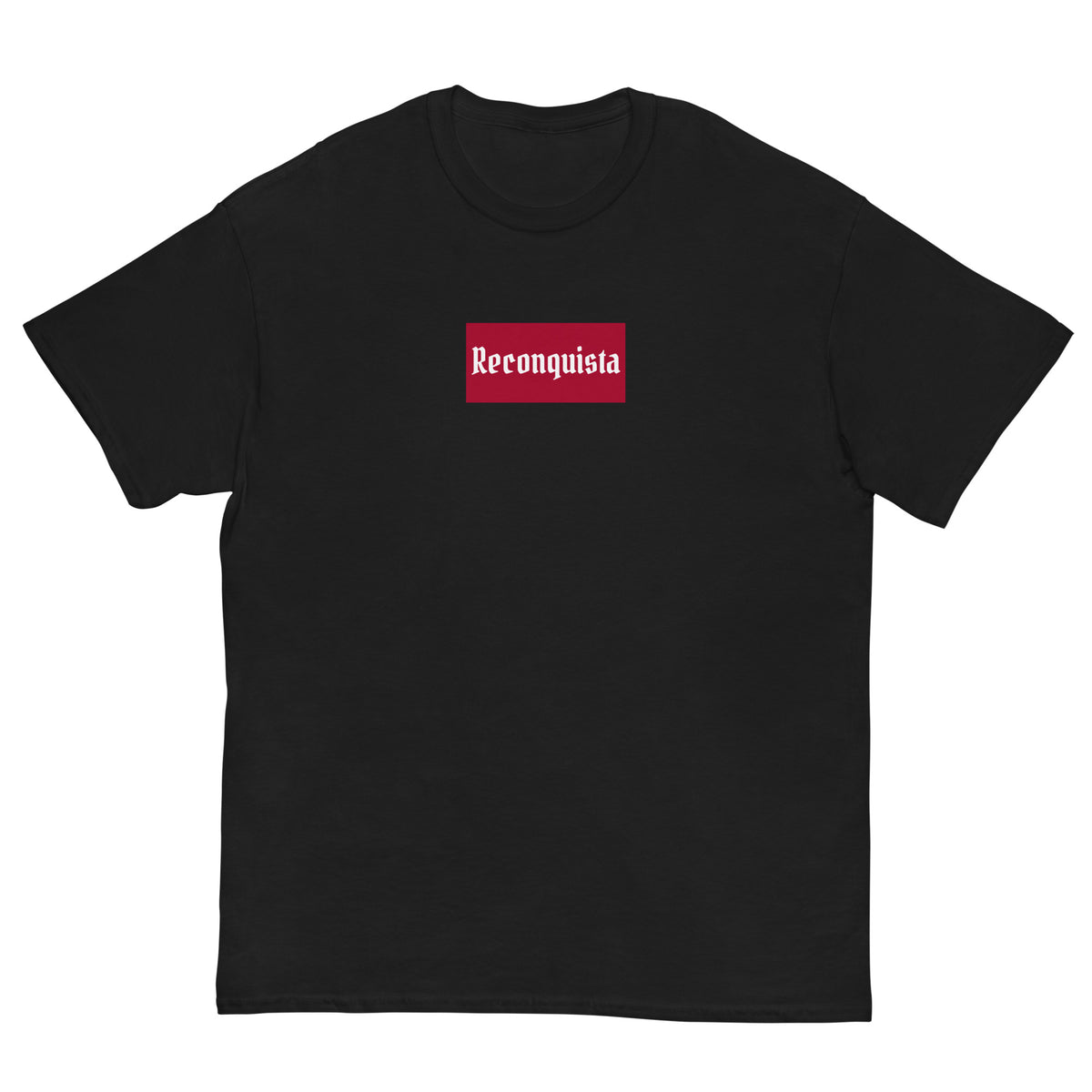 Camiseta Reconquista — negro — vista frontal