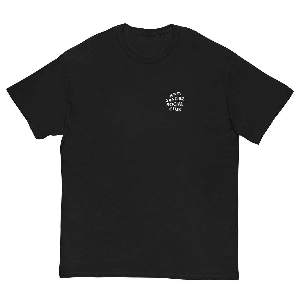 Camiseta Anti Sánchez Social Club — negro — vista frontal