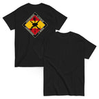 Camiseta Legionarios — negro — vista delantera y trasera