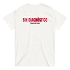 Camiseta Sin Diagnóstico — blanco — vista trasera
