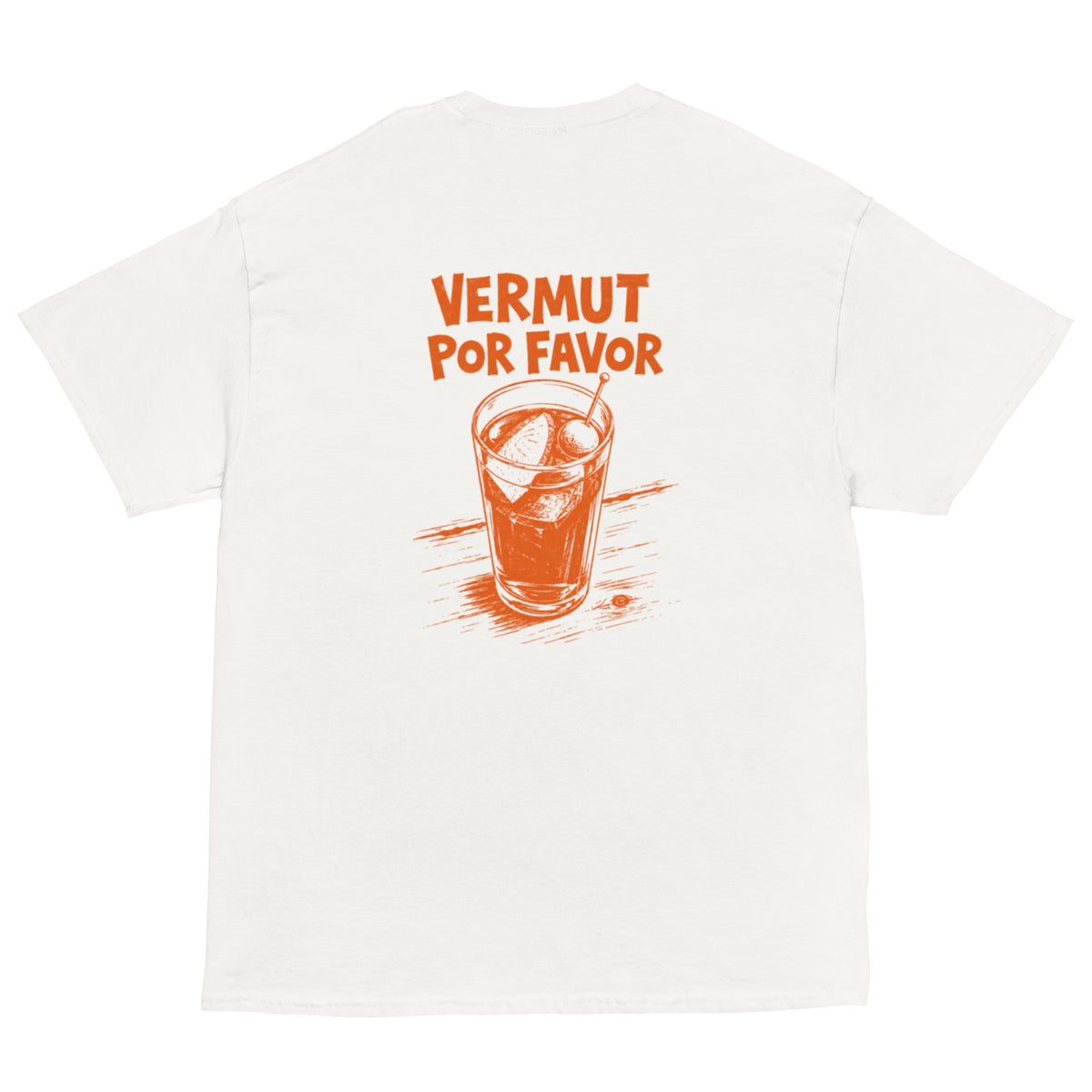 Camiseta Vermut — blanco — vista trasera